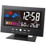 картинка Часы -метеостанция 8082Т будильник, термометр, календарь, влажность от интернет-магазина К1-СТРОЙ