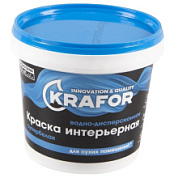 картинка Краска водно-дисперсионная интерьерная 1,5 кг Krafor от интернет-магазина К1-СТРОЙ