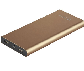 картинка USB зарядки для мобильных устройств PB10 Intro Power Bank 10 000 mAh, Gold от интернет-магазина К1-СТРОЙ