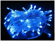 картинка Светодиодная гирлянда 400 ламп 20м синий, прозрачный шнур от интернет-магазина К1-СТРОЙ