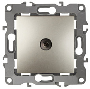 картинка Розетка TV проходная IP20 Эра12, шампань 12-3102-04 ЭРА от интернет-магазина К1-СТРОЙ