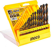 картинка Набор сверл по металлу, 19 шт AKDB1195 INGCO от интернет-магазина К1-СТРОЙ