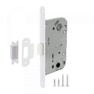картинка Защелка врезная PLASTIC P96WC-50 WH-19 белый FUARO от интернет-магазина К1-СТРОЙ