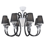 картинка Люстра потолочная Lightstar Otto 8х25W E14 + 1х40W G9 чёрный от интернет-магазина К1-СТРОЙ