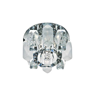 картинка Светильник потолочный встраиваемый JD186 JCD9 35W G9 прозрачный матовый хром Feron от интернет-магазина К1-СТРОЙ