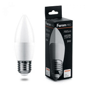 картинка Лампа светодиодная свеча LB-1309 E27 9W 4000k Feron.PRO+OSRAM от интернет-магазина К1-СТРОЙ