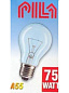 Лампа накаливания прозрачная 75w E27 PILA