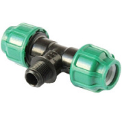 картинка Тройник с наружней резьбой ф20х1/2"х20, 770200 М012 ПЭ UNIO от интернет-магазина К1-СТРОЙ