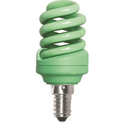 картинка Лампа энергосберегающая зеленая 12W E14 Экола от интернет-магазина К1-СТРОЙ