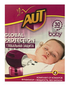 картинка Комплект фумигатор + жидкость от комаров baby без запаха 30мл 30 ночей AUT от интернет-магазина К1-СТРОЙ
