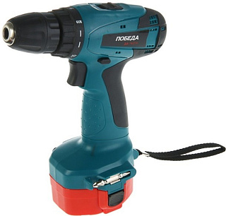 картинка Дрель-шуруповерт аккумуляторная ДА-14/2 М ПОБЕДА от интернет-магазина К1-СТРОЙ