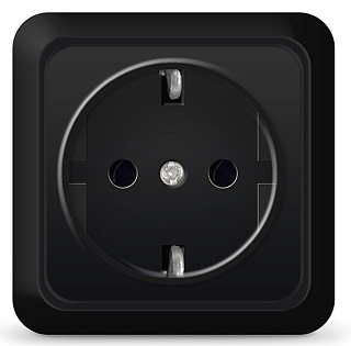 картинка Розетка 1-ая серия "Олимп" с заземлением 2227 UNIVERSAL от интернет-магазина К1-СТРОЙ