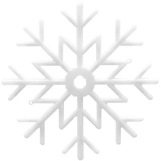 картинка Фигура светодиодная "Снежинка" ULD-H4040-048/DTA MULTI IP20 SNOWFLAKE 40х40 см подвесная, 48 светодиодов UL-00001403 TM Uniel от интернет-магазина К1-СТРОЙ