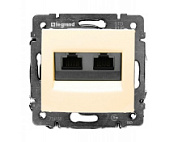 картинка Розетка интернет+интернет 2×RJ45 UTP слоновая кость Legrand Valena от интернет-магазина К1-СТРОЙ