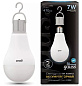 Лампа с аккумулятором Li-Ion, led A60 7w E27 4100k Gauss
