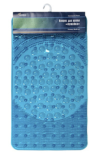 картинка Коврик для ванны голубой C, 38х68 см 68071ГЛ "Лужайка" от интернет-магазина К1-СТРОЙ