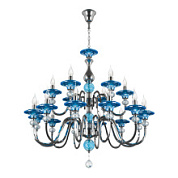 картинка 699184 (MD00081-12+6) Люстра AZZURRO 18х60W E14 ХРОМ (в комплекте) от интернет-магазина К1-СТРОЙ