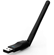 картинка Адаптер беспроводной сети Usb2.0 Wi-fi 802, 11 b/g/n 150Мбит с поворотной антенной от интернет-магазина К1-СТРОЙ