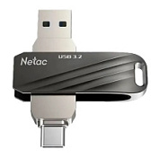 картинка Флеш-накопитель USB 3.0 64GB US11 Dual чёрный/серебро (USB 3.0 / Type C) NT03US11C-064G-32BK Netac от интернет-магазина К1-СТРОЙ