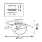 748092 (1203/12ALED) Люстра CICLONE LED 92W 6700LM 3000K (в комплекте)