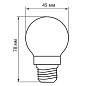 Лампа светодиодная 5W 230V E27 4000K LB-61 25582 Feron