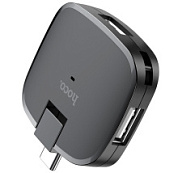 картинка Type-C хаб USB-C на 3 USB 2.0 конвертер HB1 HOCO от интернет-магазина К1-СТРОЙ