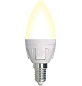 Лампа светодиодная диммируемая LED 7W E14 3000k свеча Uniel