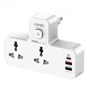 картинка Сетевая зарядка LDNIO SC2311, 2USB + Type-C, 2 розетки от интернет-магазина К1-СТРОЙ