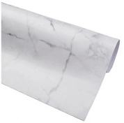 картинка Пленка ПВХ самоклеящаяся декоративная 60 х 300 см Белый мрамор от интернет-магазина К1-СТРОЙ