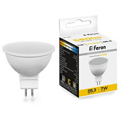 картинка Лампа светодиодная 7W LB-26 G5.3 2700K 25235-1 Feron от интернет-магазина К1-СТРОЙ