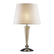 картинка 870926 (PD1257-3) Настольная лампа GRAZIA 1х60W E27 КОЖА/БЕЛЫЙ/ХРОМ (в комплекте) от интернет-магазина К1-СТРОЙ