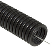 картинка Гофра 32мм (труба ПНД гибкая гофрированная) легкая с протяжкой черный 71732 DKC от интернет-магазина К1-СТРОЙ