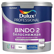 картинка Краска для потолков и стен белоснежная глубокоматовая 2,5 л DULUX BINDO 2 INNETAK от интернет-магазина К1-СТРОЙ