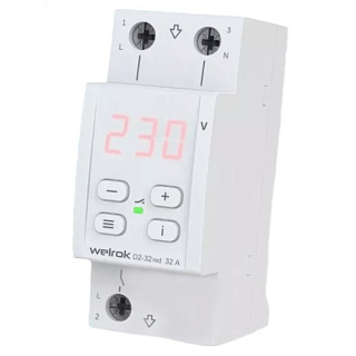 картинка Реле напряжения c контролем тока VI-32A Red Welrok от интернет-магазина К1-СТРОЙ