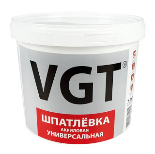 картинка Шпатлевка универсальная акриловая 7,5кг VGT от интернет-магазина К1-СТРОЙ