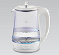 Электрический чайник 1,7 л диск MR-052-WHITE Maestro