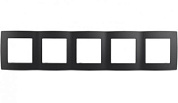 картинка Рамка на 5 постов, 12-5005-05  антрацит ЭРА от интернет-магазина К1-СТРОЙ