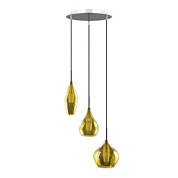 картинка 803058 (MD2098А-3G) Подвес PENTOLA 3х25W G9  ХРОМ/ОЛИВКОВЫЙ (в комплекте) от интернет-магазина К1-СТРОЙ