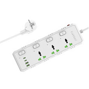 картинка Сетевой фильтр 2м 3 розетки + 2 USB + 2 TYPE-C 3000W ES-SC10 Earldom от интернет-магазина К1-СТРОЙ