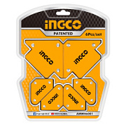 картинка Набор угольников магнитных для сварки 6шт. AMWH6001 INGCO от интернет-магазина К1-СТРОЙ