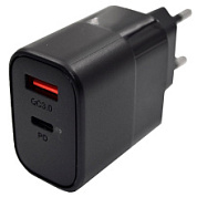 картинка Сетевое зарядное устройство черный USB QC 3.0 и USB-C CH-XP40 RECRSI от интернет-магазина К1-СТРОЙ