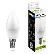 картинка Лампа светодиодная свеча 7W 230V E14 4000K LB-97 Feron от интернет-магазина К1-СТРОЙ