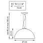 Подвес CUPOLA 1х40W E27, золото (Lightstar)