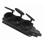 картинка Розетка с заглушкой 3-ая с заземлением IP44 от интернет-магазина К1-СТРОЙ