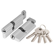 картинка Цилиндровый механизм с вертушкой AX202/80mm 30+10+40 CP хром 5 ключей AJAX от интернет-магазина К1-СТРОЙ