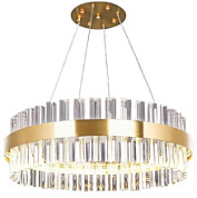 картинка Управляемая светодиодная люстра SOFIA 100W R-APP-500x1000-GOLD/CLEAR-220-IP20_Ч УУО00004447 ESTARES от интернет-магазина К1-СТРОЙ