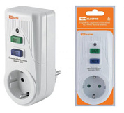 картинка Устройство защитного отключения TDM УЗО-P-IP40-16-30 в розетку от интернет-магазина К1-СТРОЙ