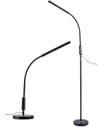 картинка Торшер напольный светодиодный 10W/3000-6500K/DIM BLACK 10W с регулировкой наклона, сенсор ULM-T619 ТМ Uniel от интернет-магазина К1-СТРОЙ