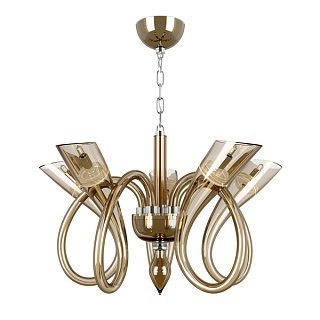 картинка 892063 (MD8129-6) Люстра STELLA LED 6х6W(Led) G9 ЯНТАРЬ (в комплекте) от интернет-магазина К1-СТРОЙ