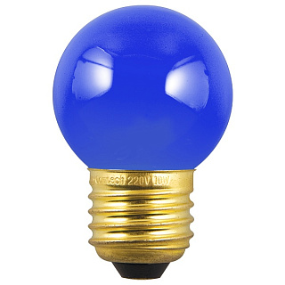 картинка Лампа накаливания P45 CL 10W E27 230V BLUE/Синий DECOR Foton от интернет-магазина К1-СТРОЙ